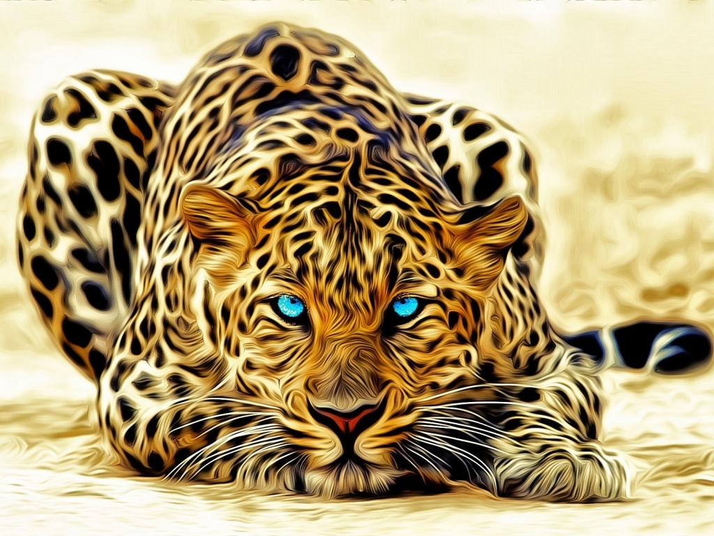Stunning Leopard for 1024 x 768 resolution