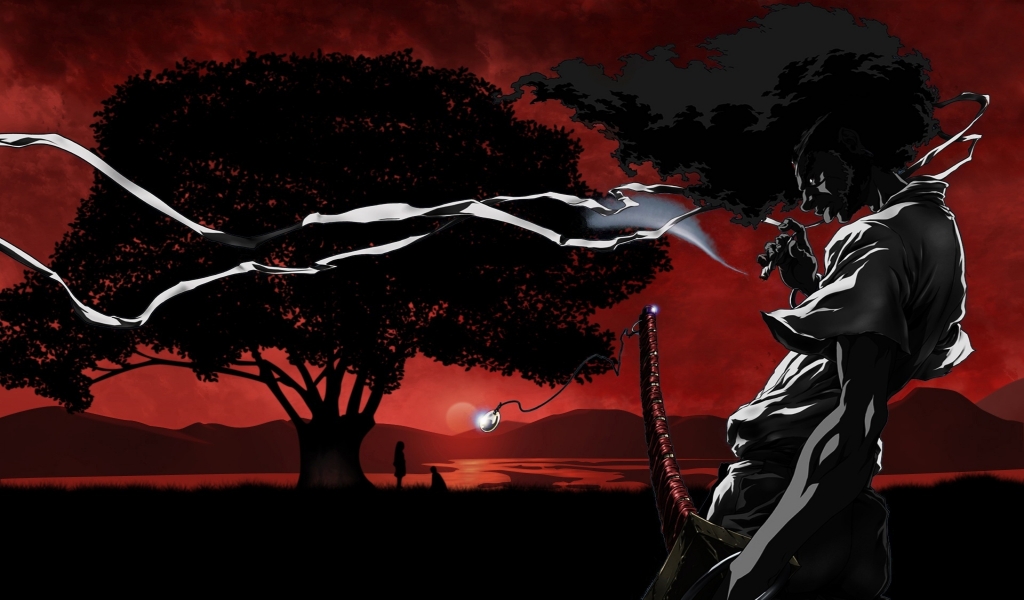 afro samurai wallpaper. Sundown Afro Samurai 1024x600