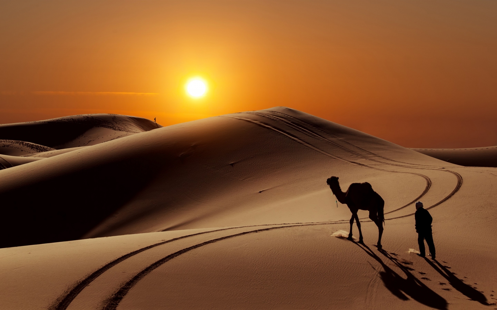 Sunset in Desert for 1680 x 1050 widescreen resolution