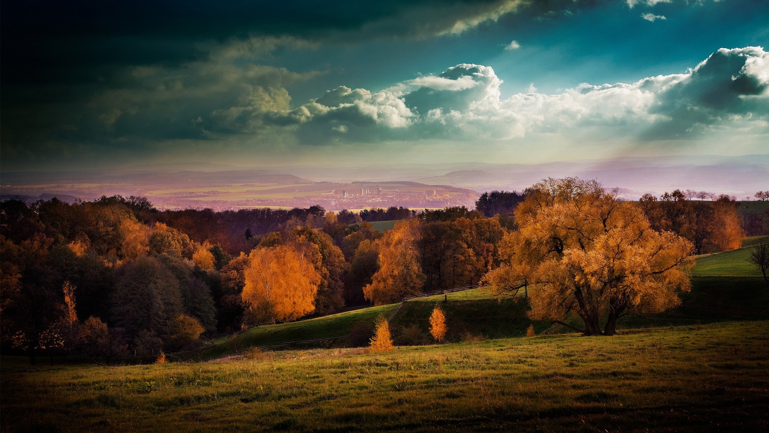 Superb Autumn Landscape for 1536 x 864 HDTV resolution