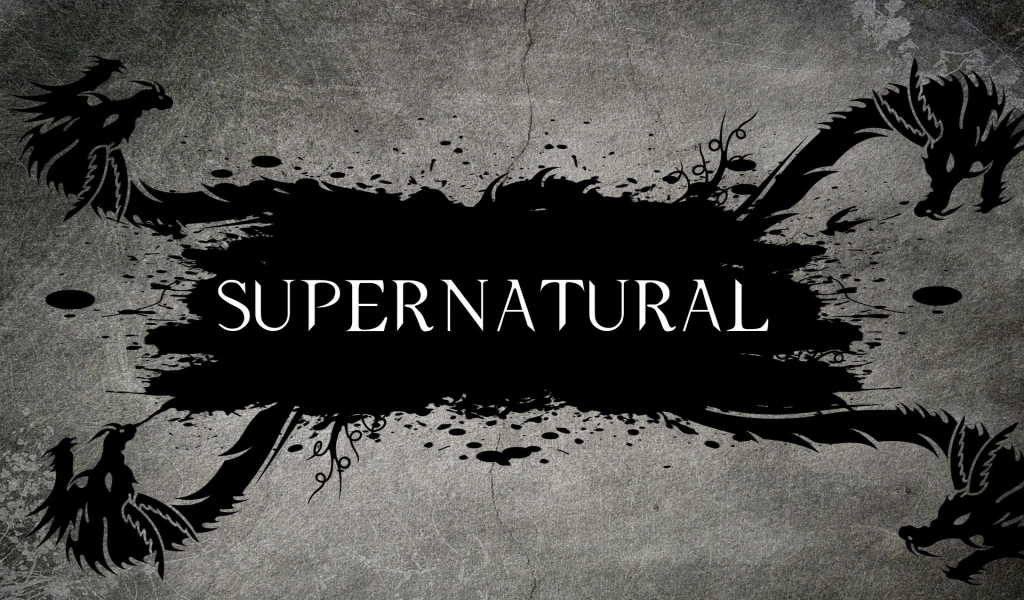 Supernatural Tv Series Logo for 1024 x 600 widescreen resolution