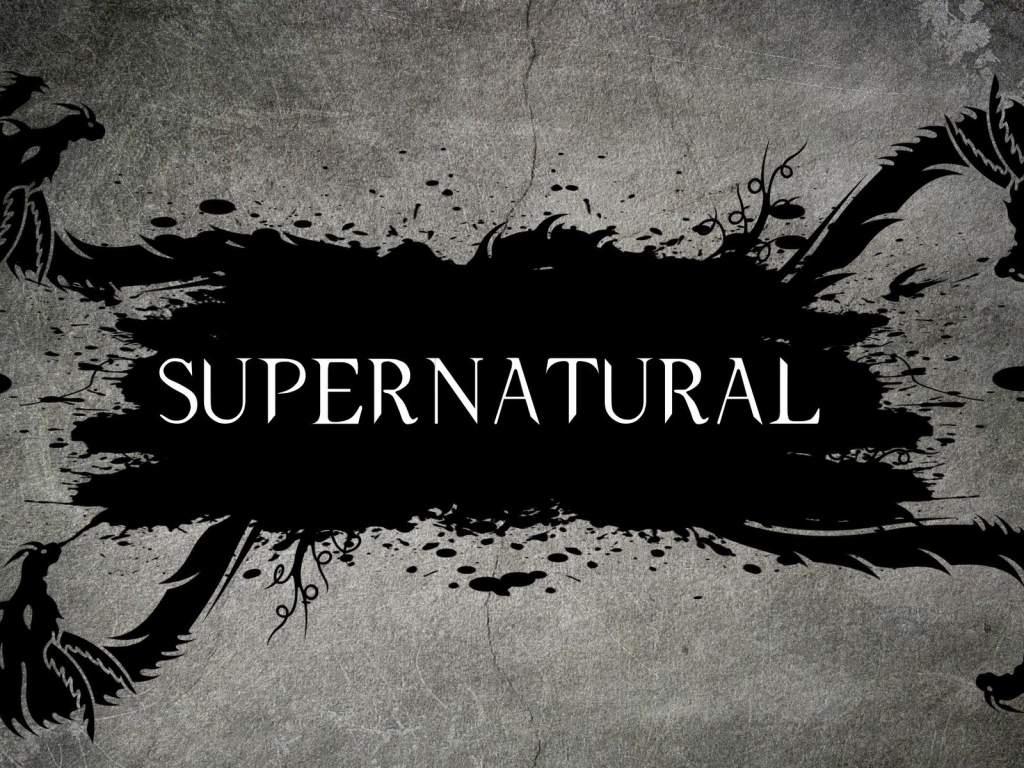 Supernatural Tv Series Logo for 1024 x 768 resolution