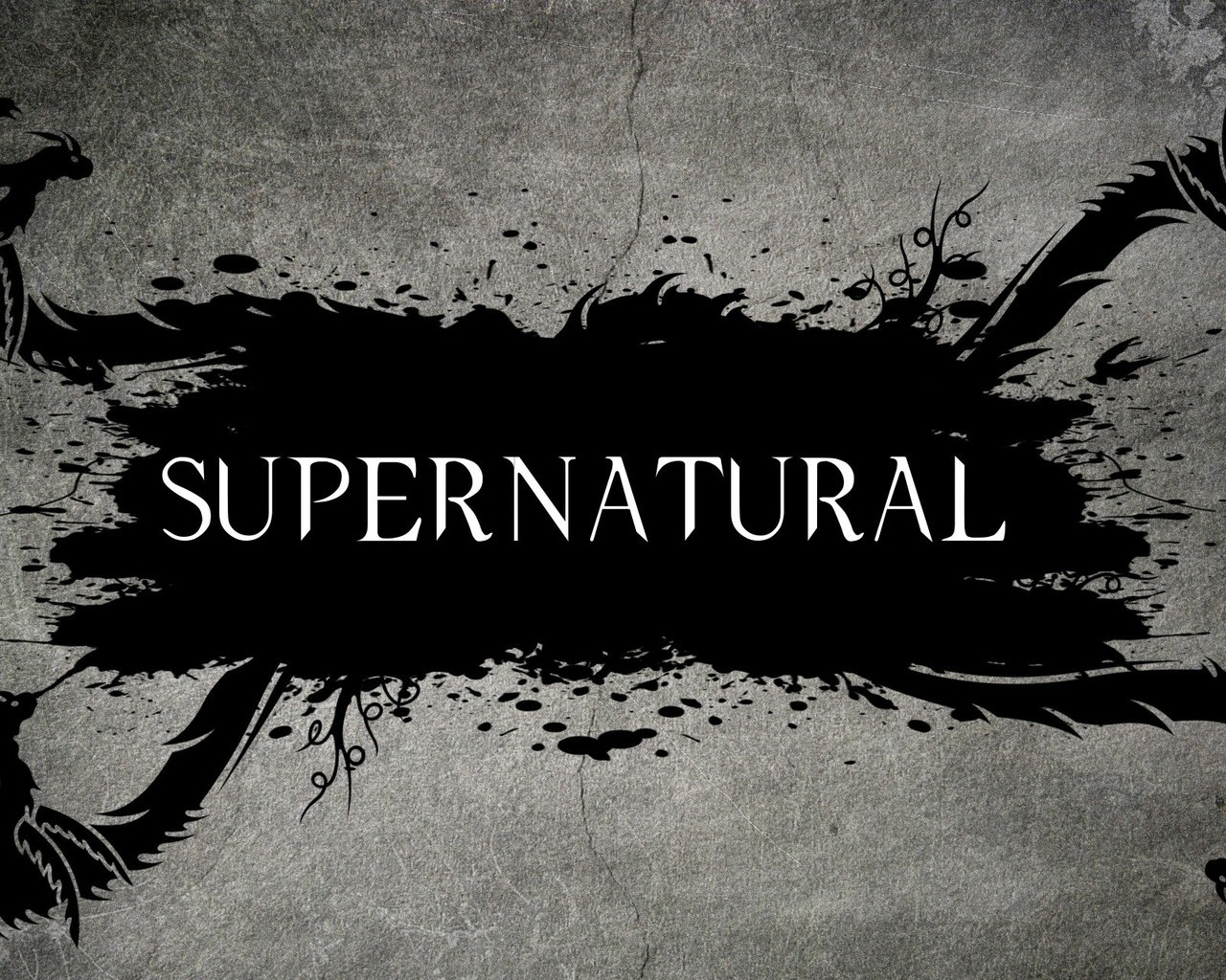 Supernatural Tv Series Logo for 1280 x 1024 resolution