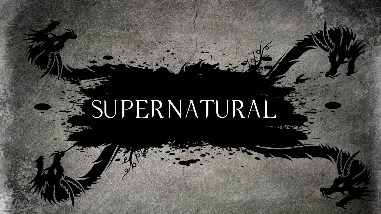 Supernatural Tv Series Logo for 1280 x 720 HDTV 720p resolution