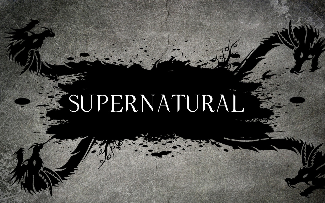 Supernatural Tv Series Logo for 1280 x 800 widescreen resolution
