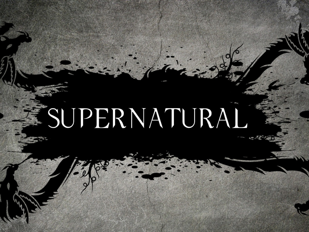 Supernatural Tv Series Logo for 1280 x 960 resolution