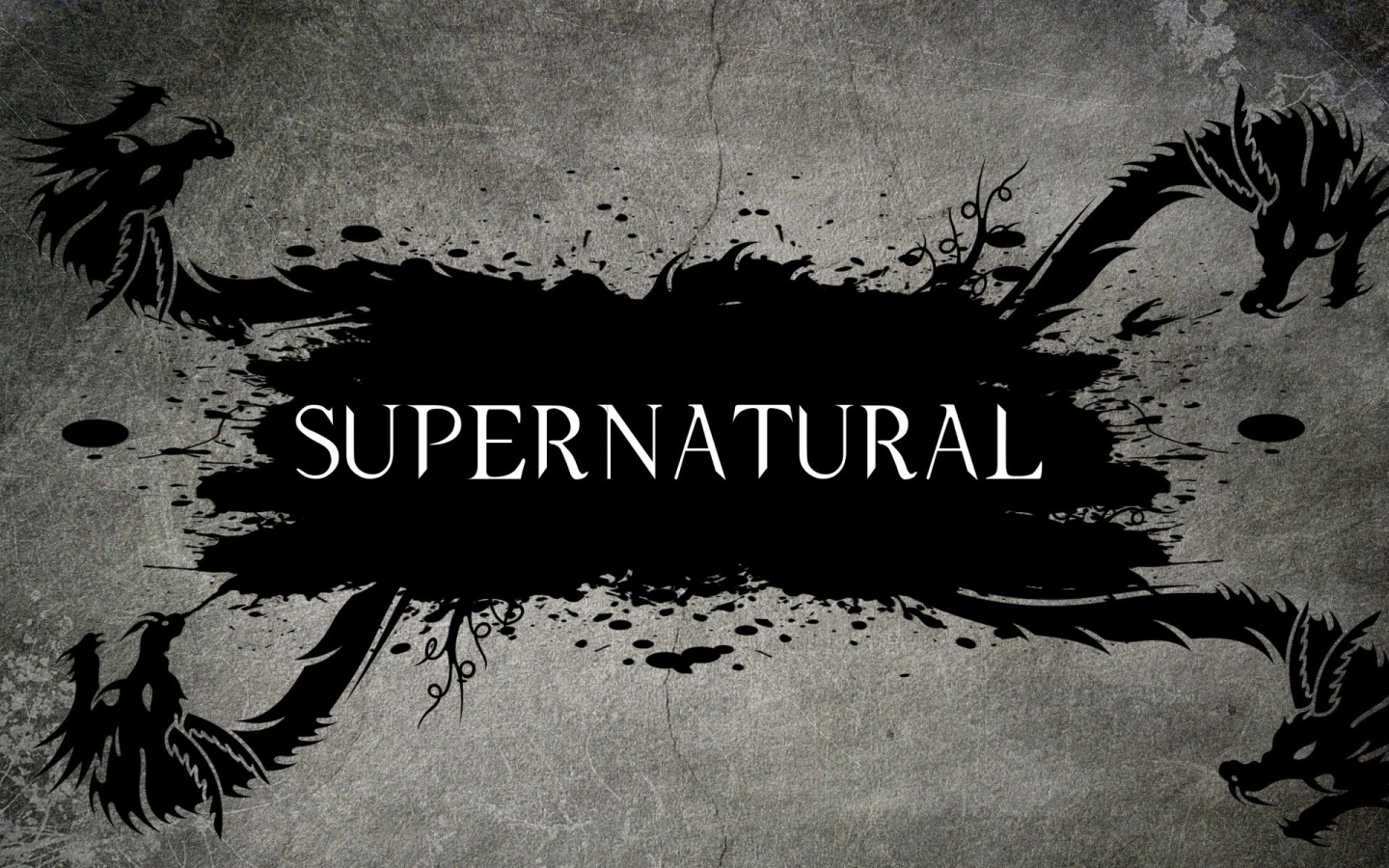 Supernatural Tv Series Logo for 1440 x 900 widescreen resolution