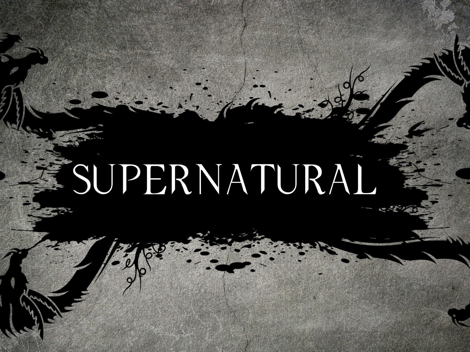 Supernatural Tv Series Logo for 1600 x 1200 resolution