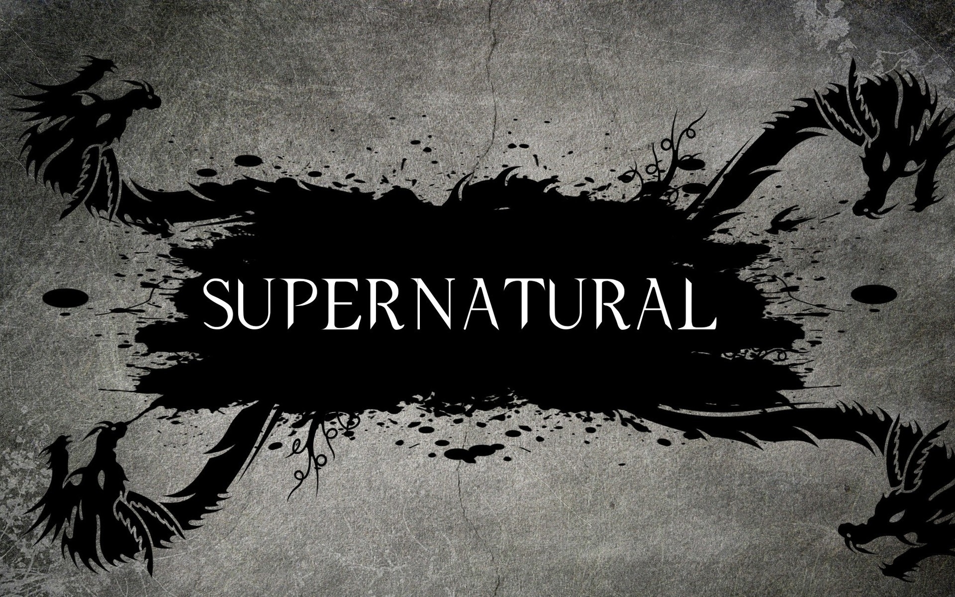 Supernatural Tv Series Logo for 1920 x 1200 widescreen resolution