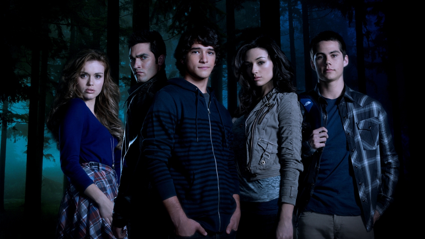 Teen Wolf Cast for 1366 x 768 HDTV resolution