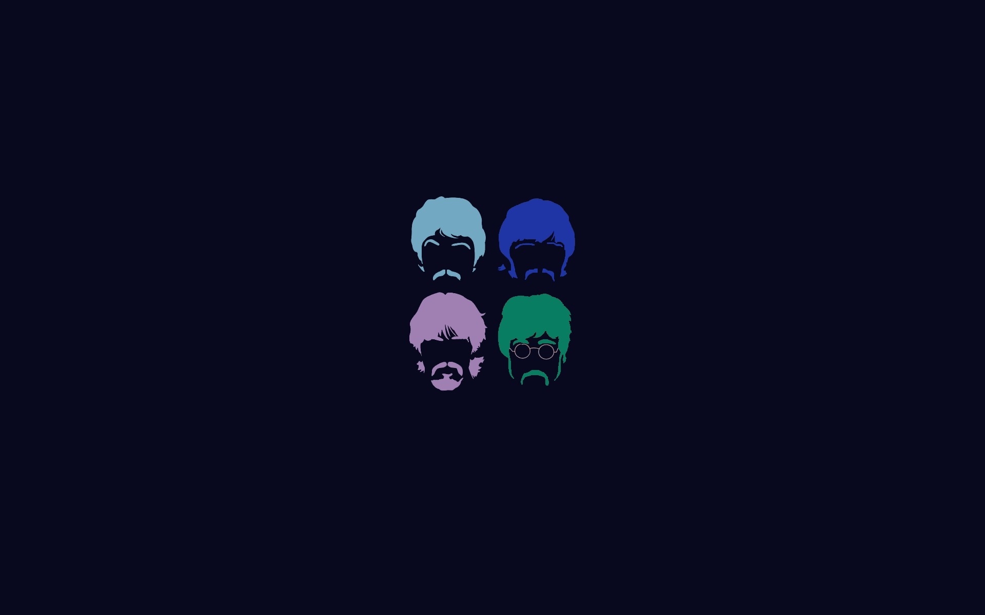 The Beatles Art Faces for 1920 x 1200 widescreen resolution