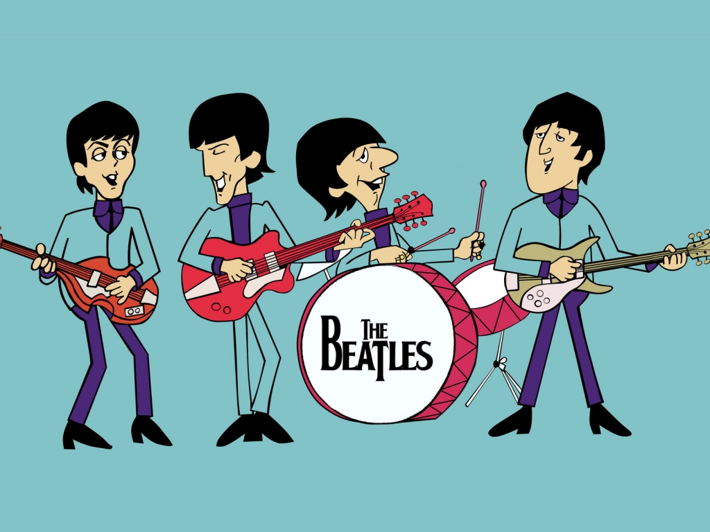The Beatles Comics for 1024 x 768 resolution