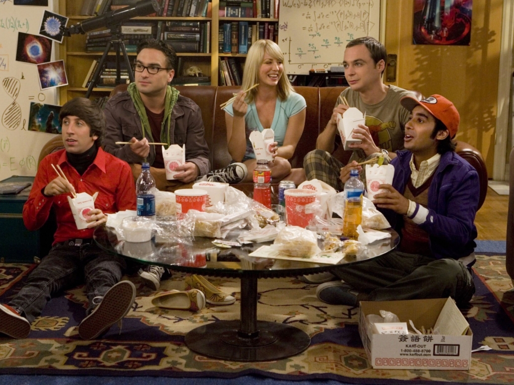 The Big Bang Theory Characters for 1024 x 768 resolution