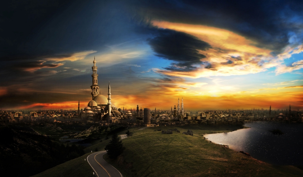 The City Of A Thousand Minarets for 1024 x 600 widescreen resolution