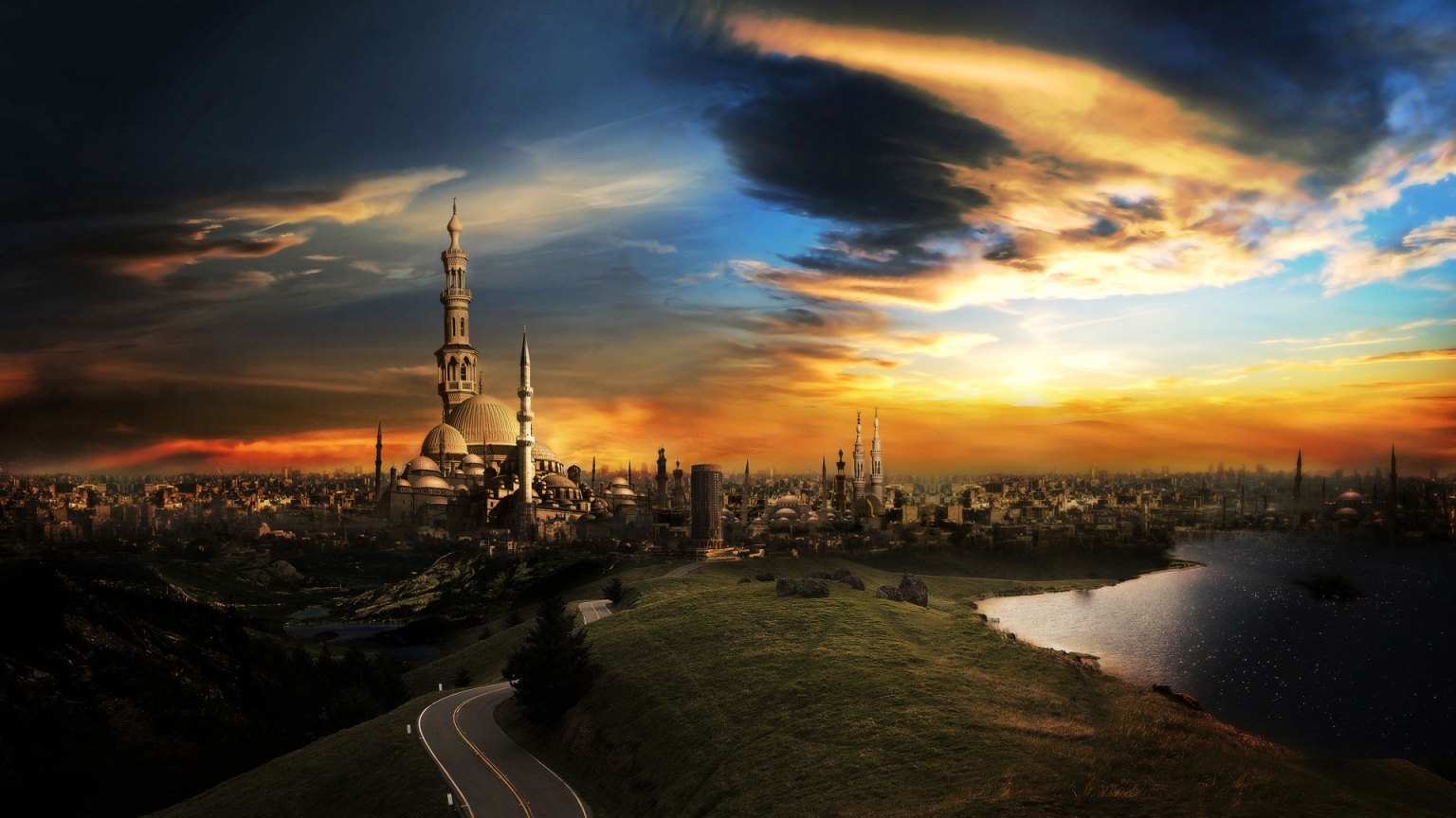 The City Of A Thousand Minarets for 1536 x 864 HDTV resolution