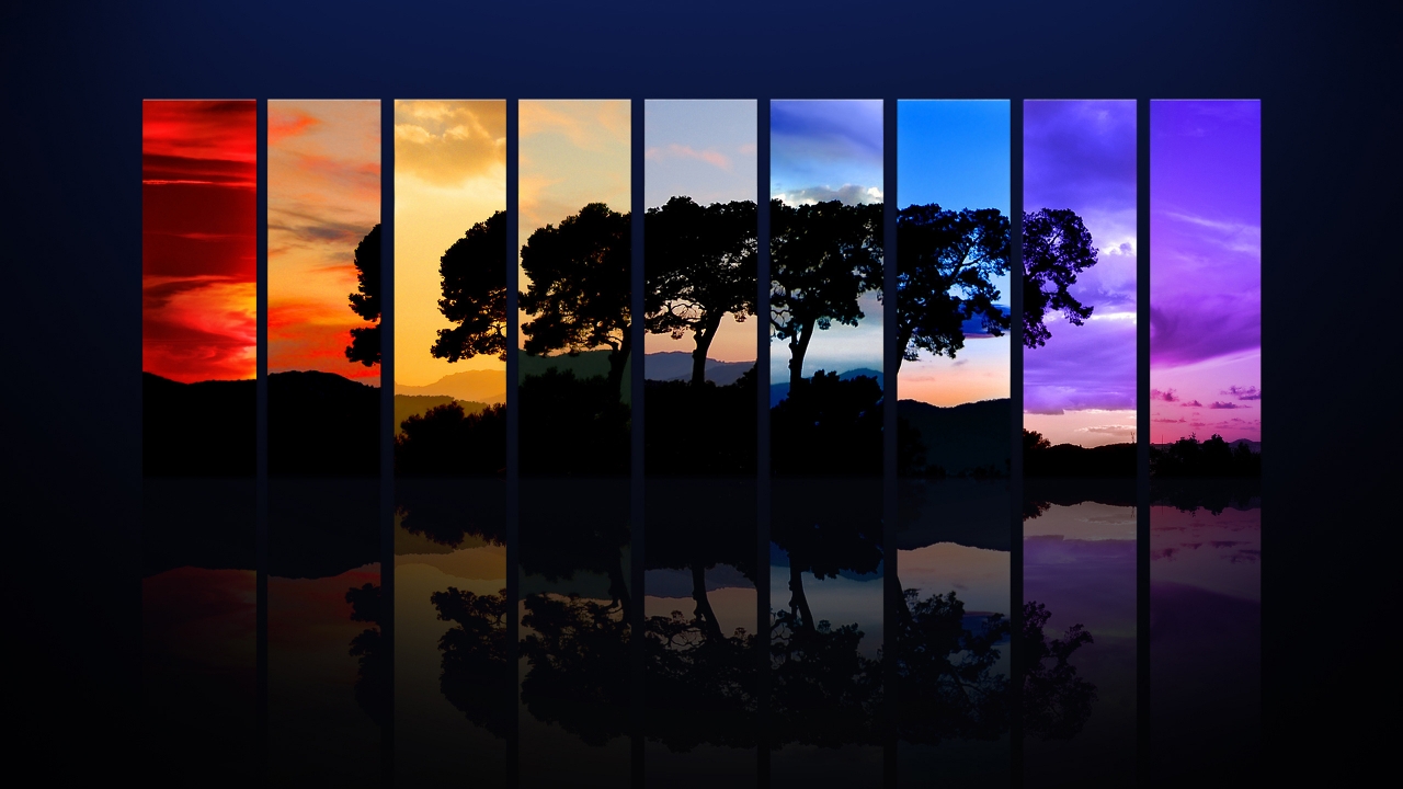 The Colours of the Year for 1280 x 720 HDTV 720p resolution