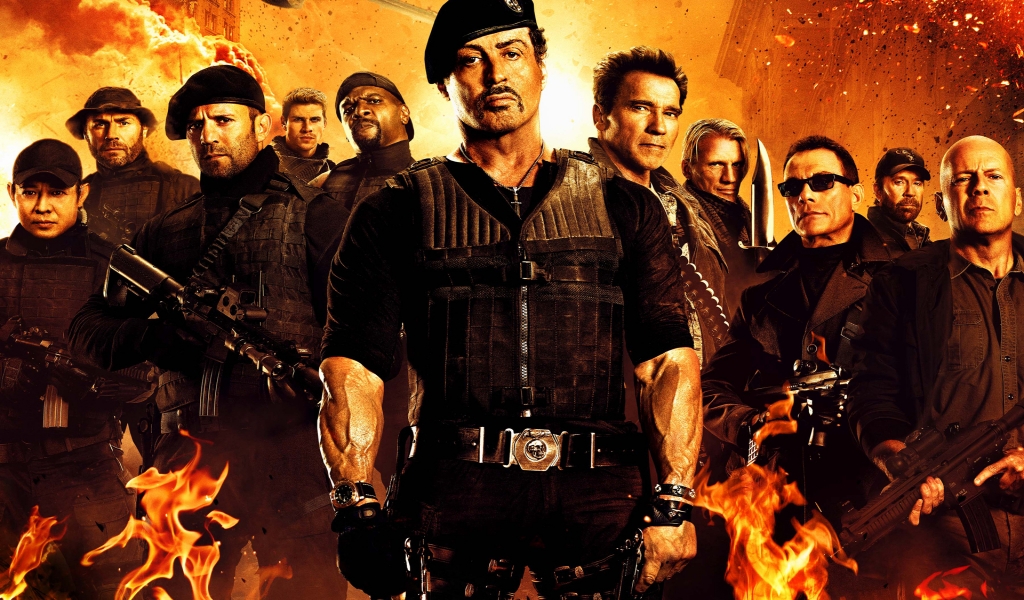 The Expendables 2 Film for 1024 x 600 widescreen resolution