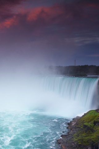 The Falls at Sunset for 320 x 480 iPhone resolution