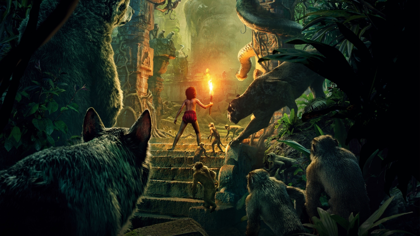 The Jungle Book 2016 for 1366 x 768 HDTV resolution