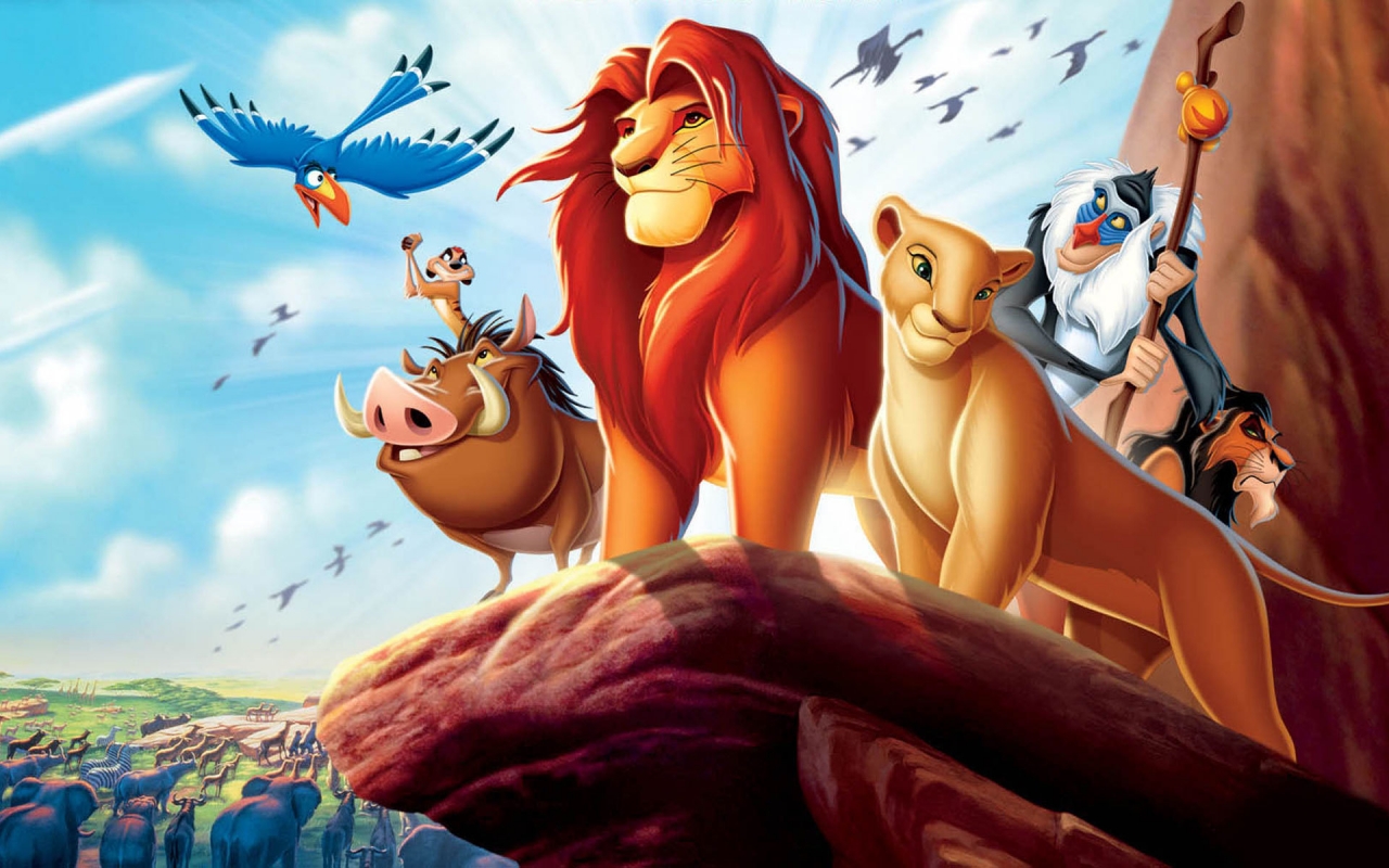 The Lion King Movie Poster for 1280 x 800 widescreen resolution