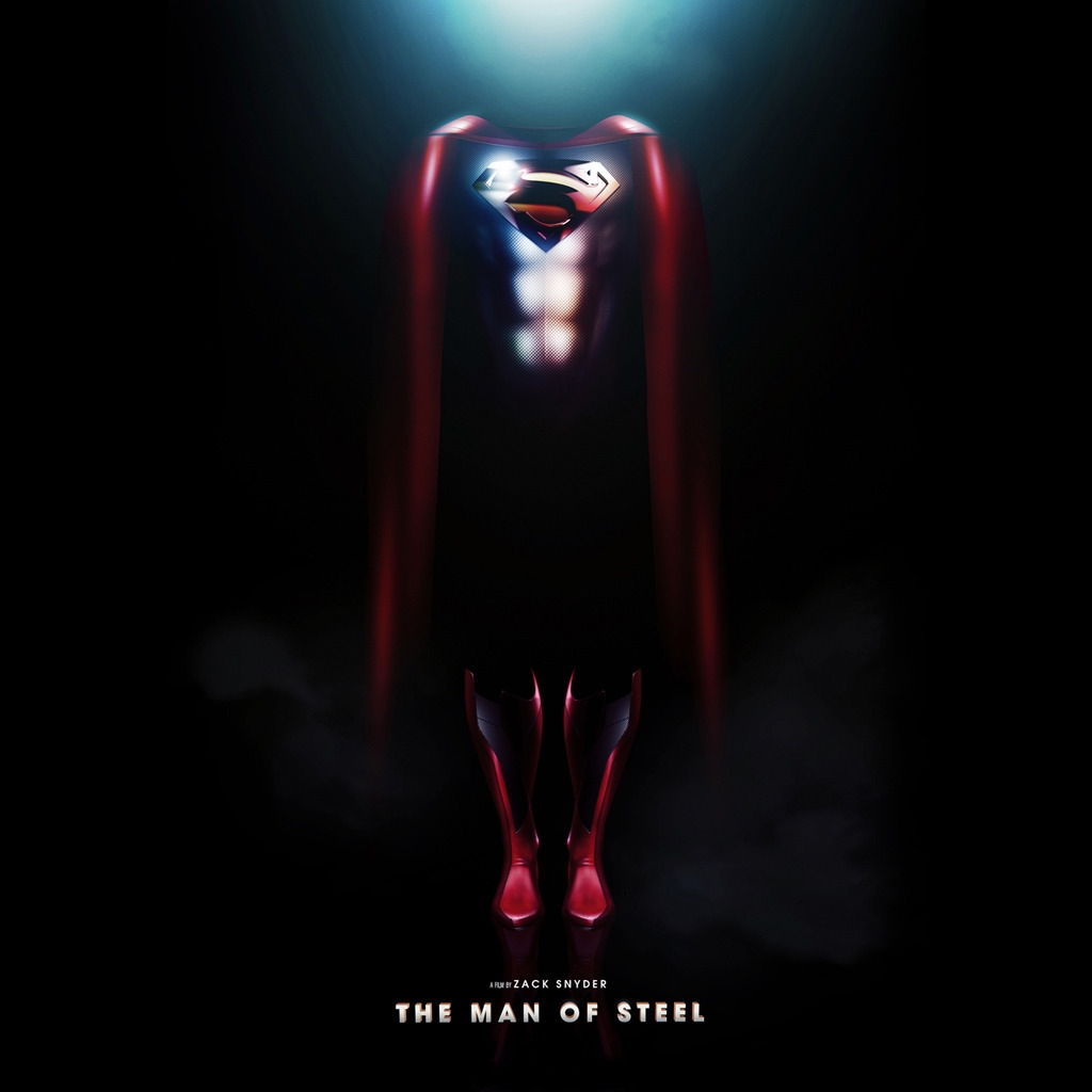The Man of Steel Movie for 1024 x 1024 iPad resolution