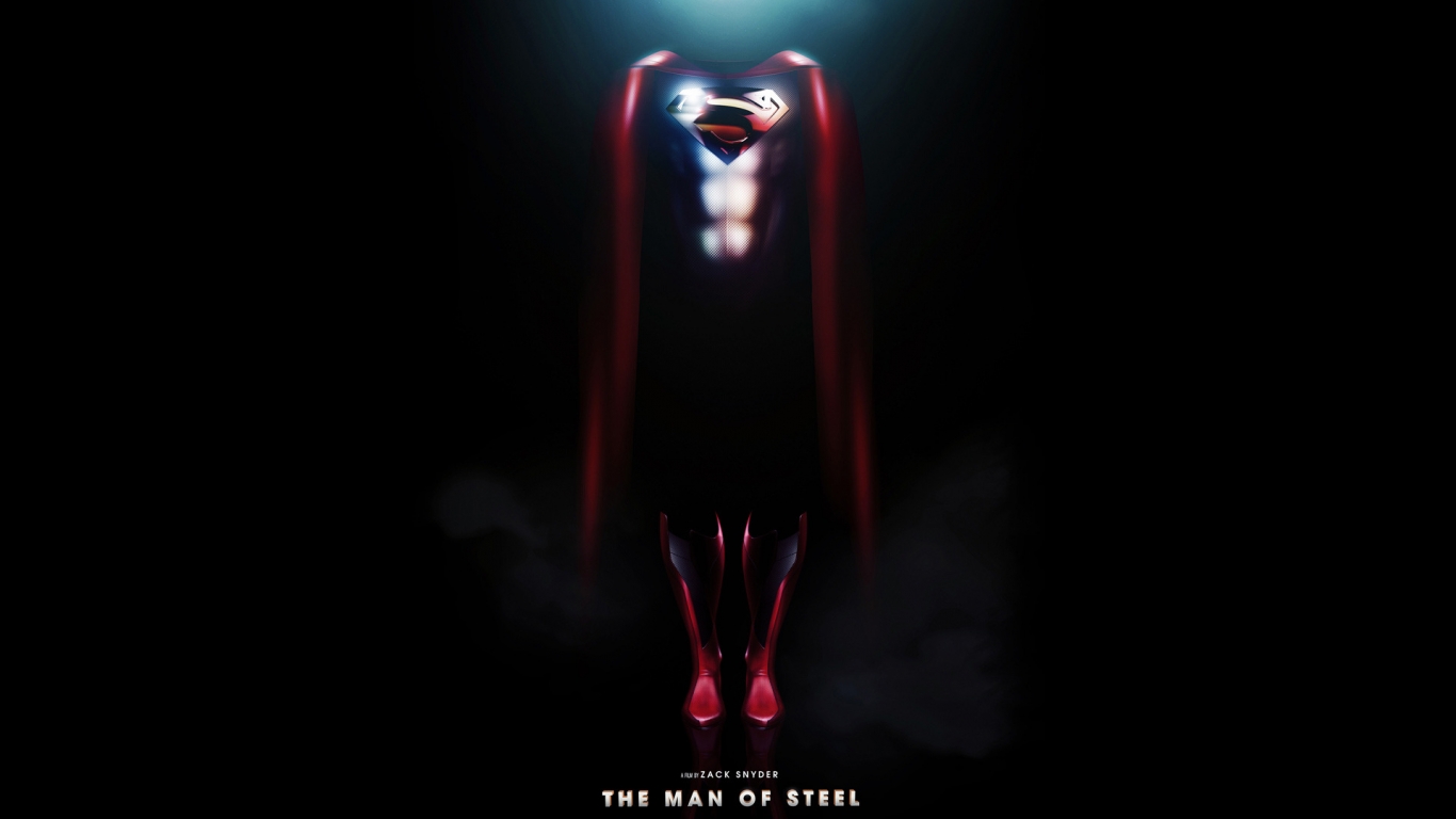 The Man of Steel Movie for 1366 x 768 HDTV resolution
