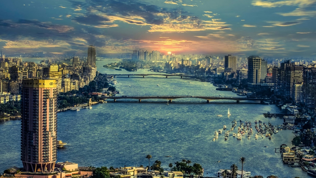 The River Nile in Cairo for 1280 x 720 HDTV 720p resolution