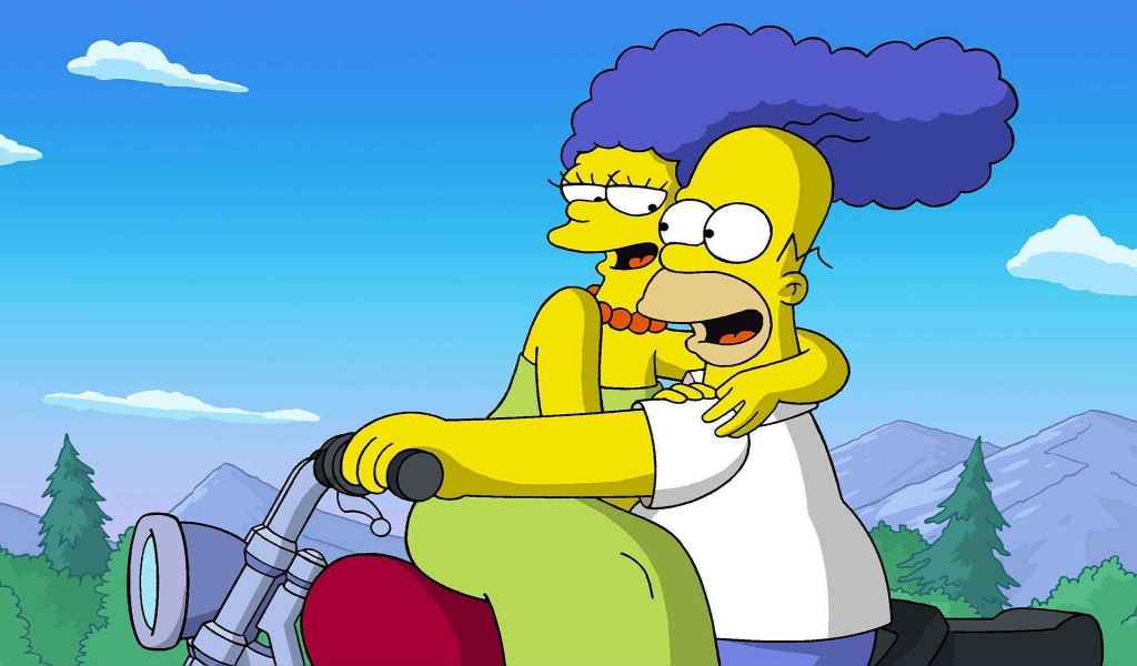 The Simpsons for 1024 x 600 widescreen resolution