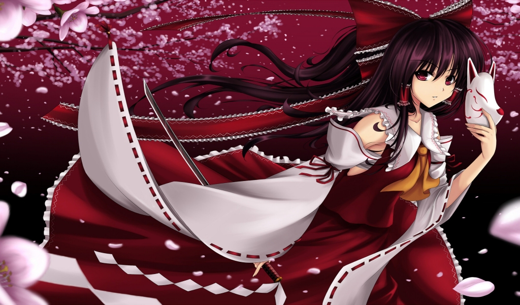 The Touhou for 1024 x 600 widescreen resolution