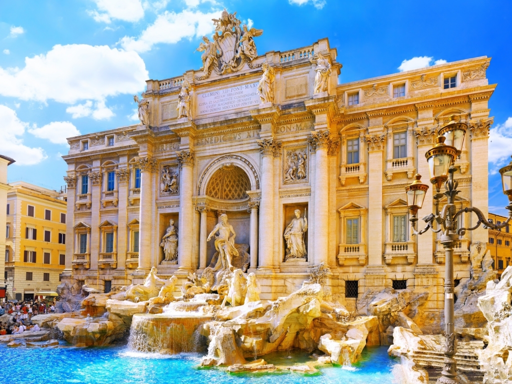 The Trevi Fountain for 1024 x 768 resolution