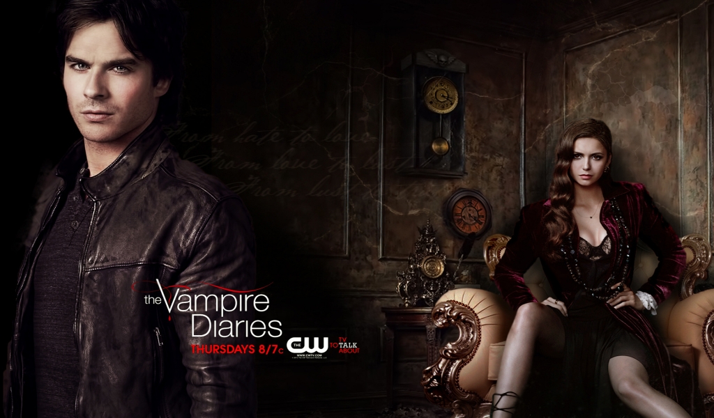 The Vampire Diaries Season 4 for 1024 x 600 widescreen resolution