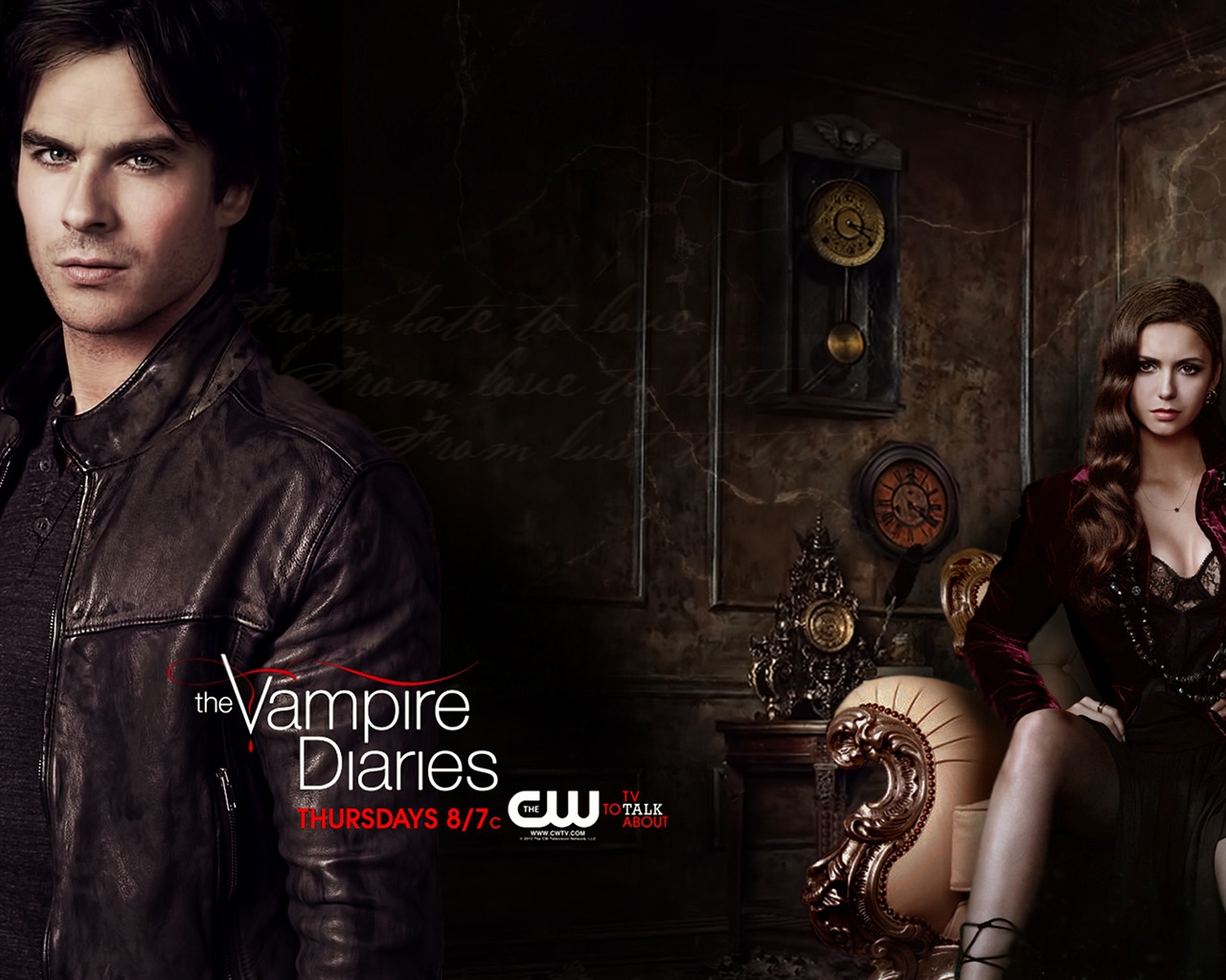 The Vampire Diaries Season 4 for 1280 x 1024 resolution