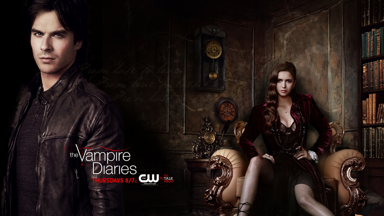The Vampire Diaries Season 4 for 1600 x 900 HDTV resolution