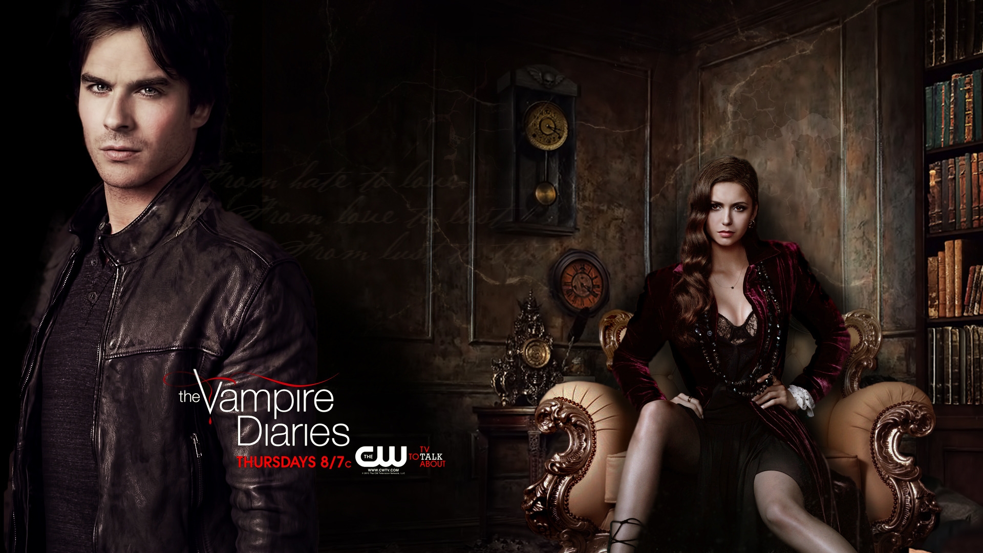 The Vampire Diaries Season 4 for 1920 x 1080 HDTV 1080p resolution