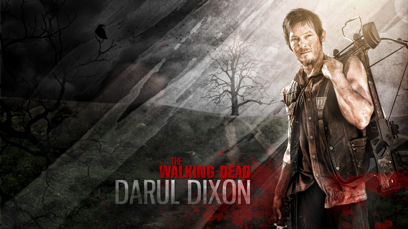 The Walking Dead Daryl Dixon for 1366 x 768 HDTV resolution