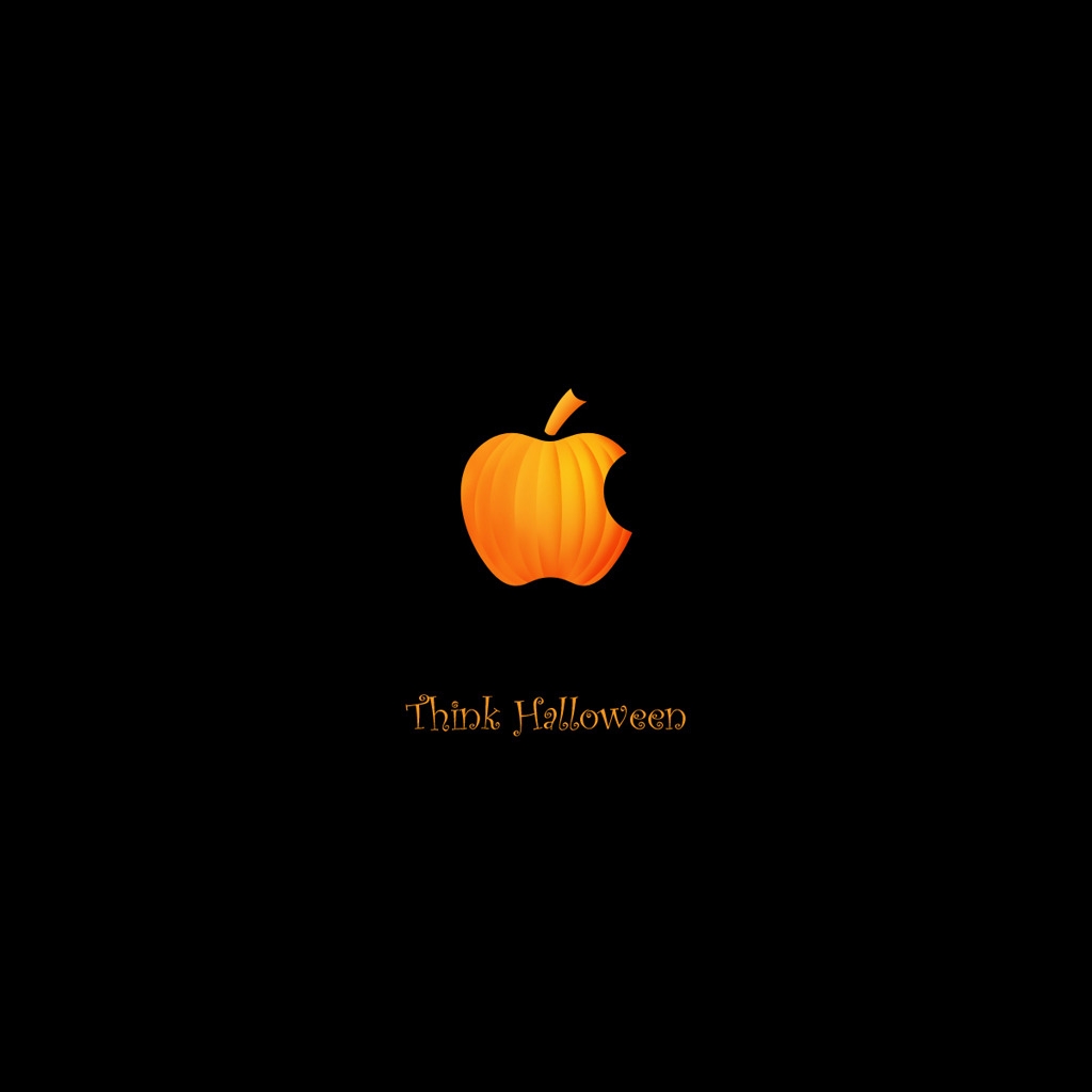 Think Halloween for 1024 x 1024 iPad resolution