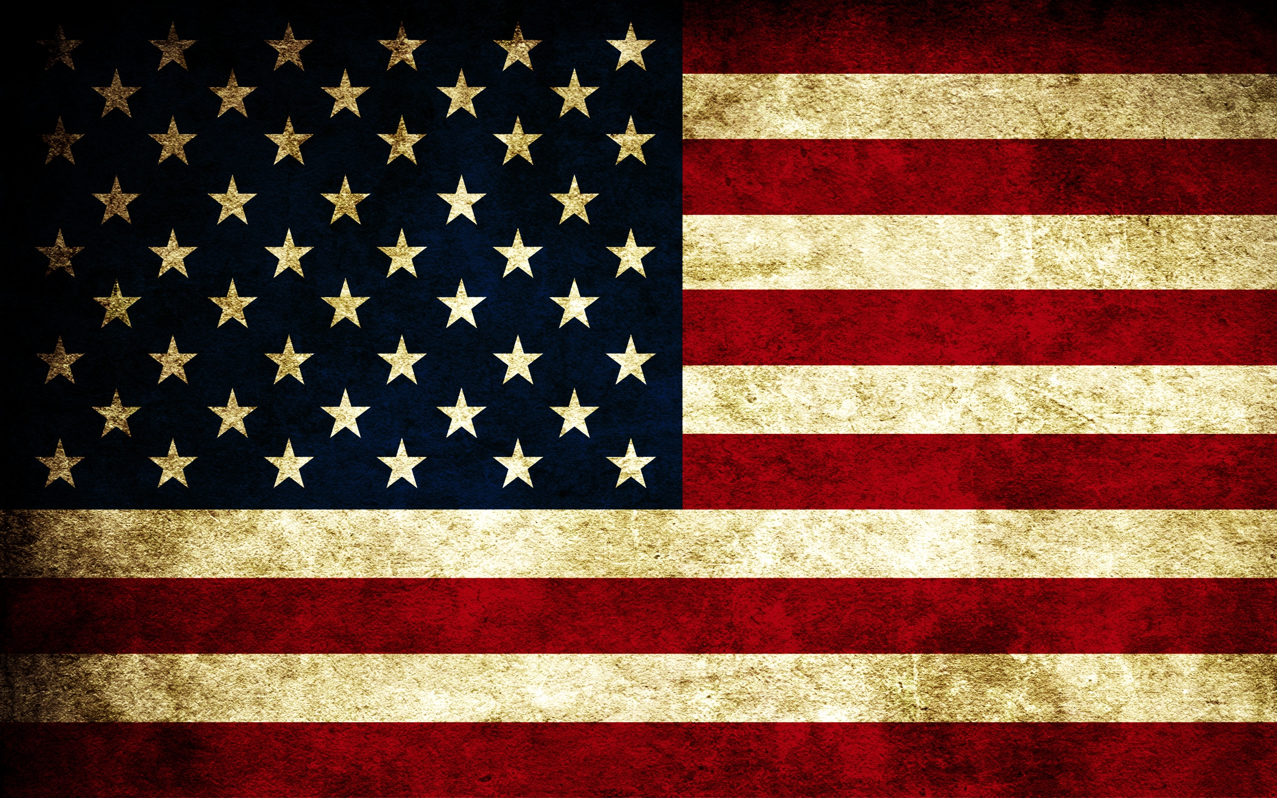 USA Grunge Flag for 2560 x 1600 widescreen resolution