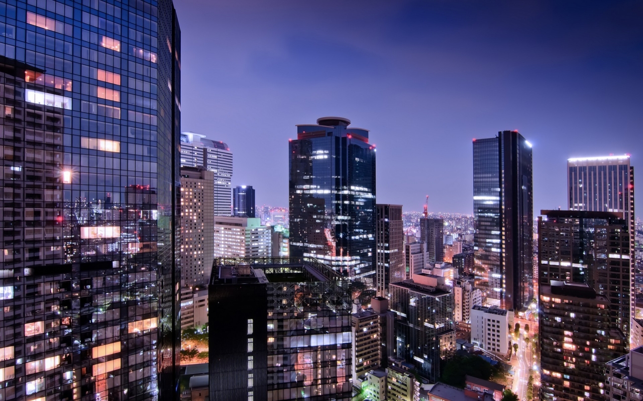 View of Tokyo City for 1280 x 800 widescreen resolution