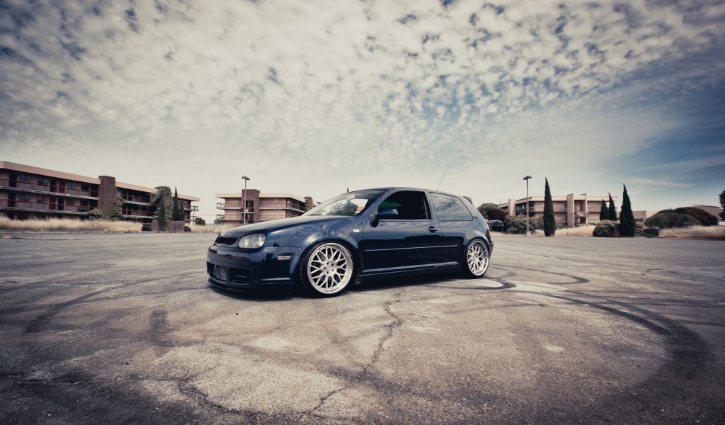 VW Golf III Coupe Tuning for 1024 x 600 widescreen resolution