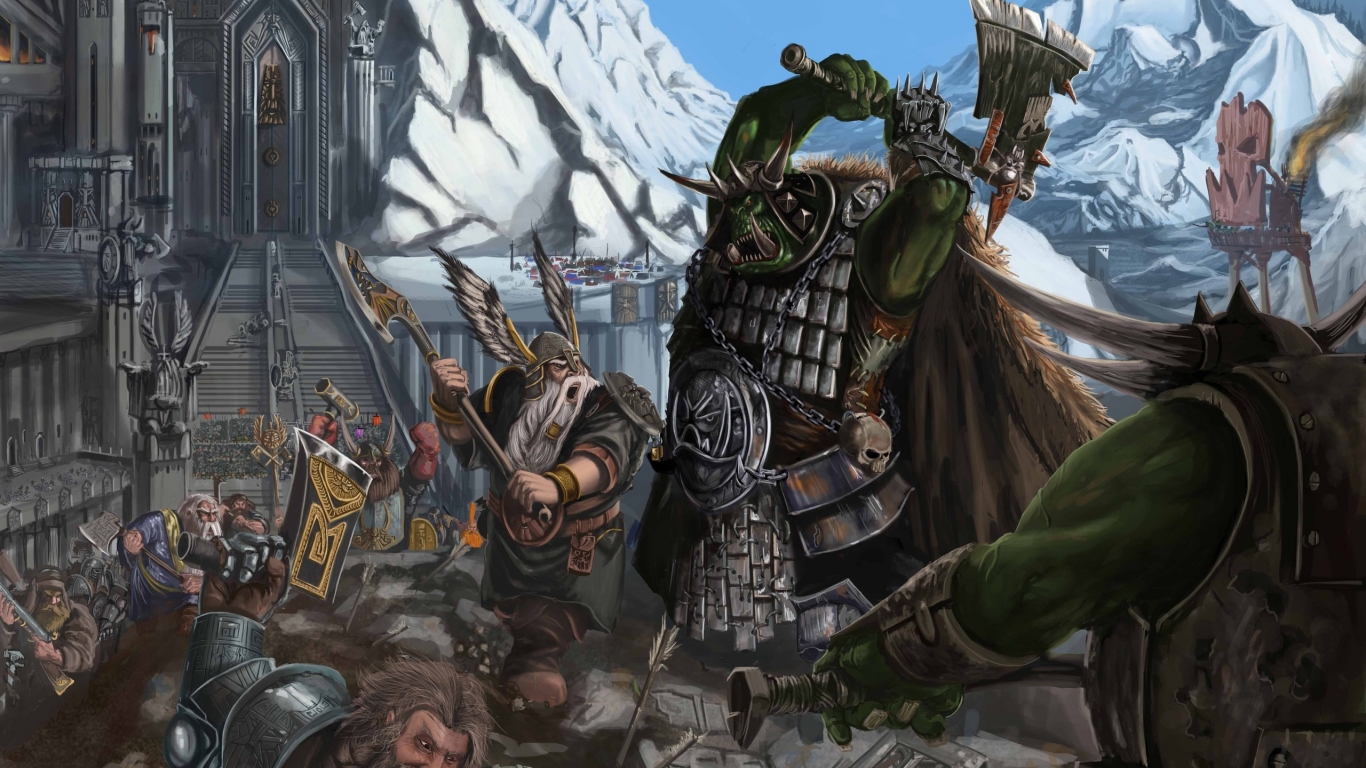 Warhammer Fantasy Battles for 1366 x 768 HDTV resolution