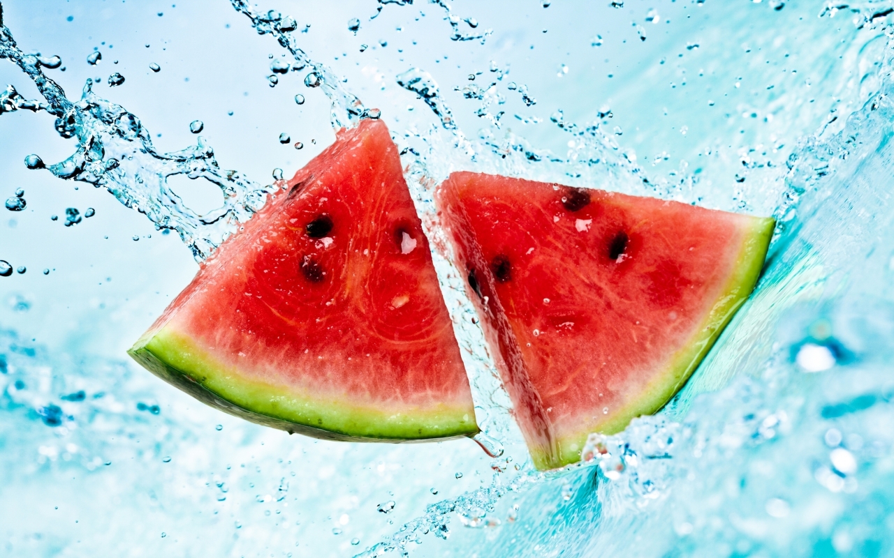 Watermelon Slices for 1280 x 800 widescreen resolution