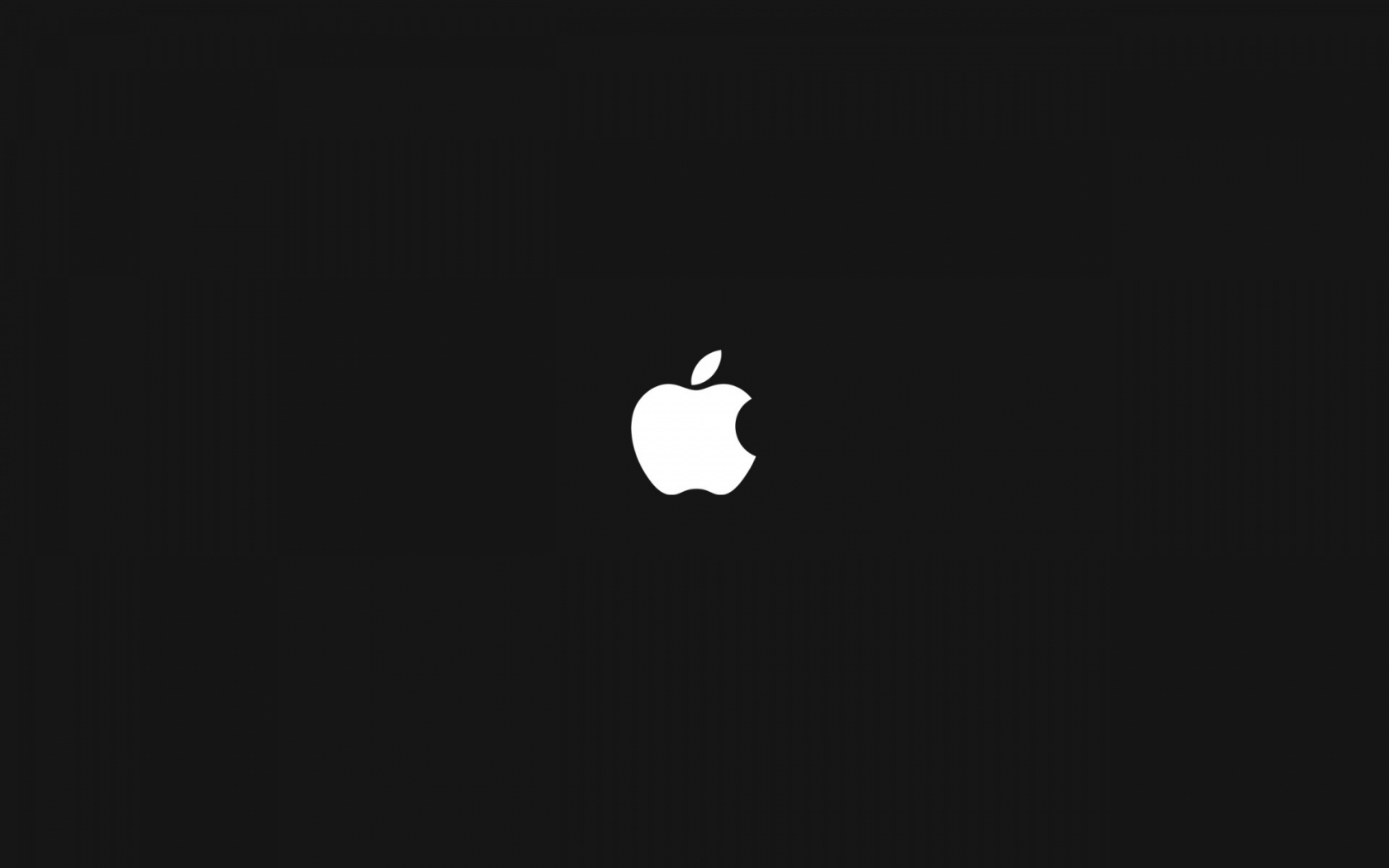 White Minimal Apple for 1680 x 1050 widescreen resolution