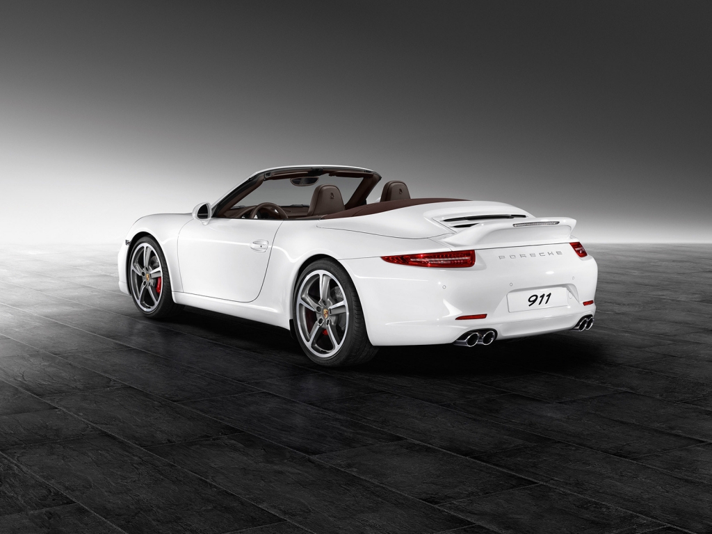 White Porsche 911 Carrera S for 1024 x 768 resolution