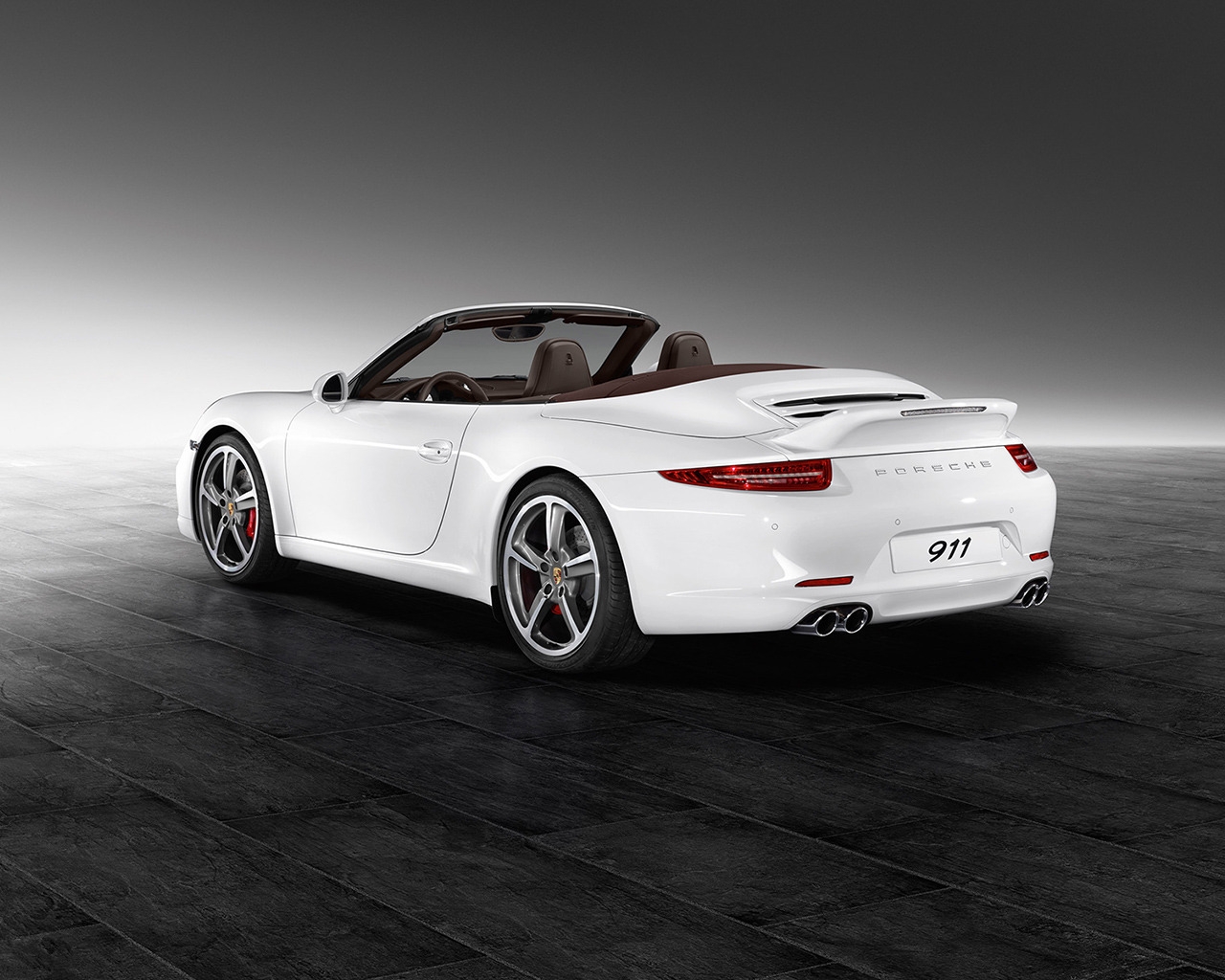 White Porsche 911 Carrera S for 1280 x 1024 resolution