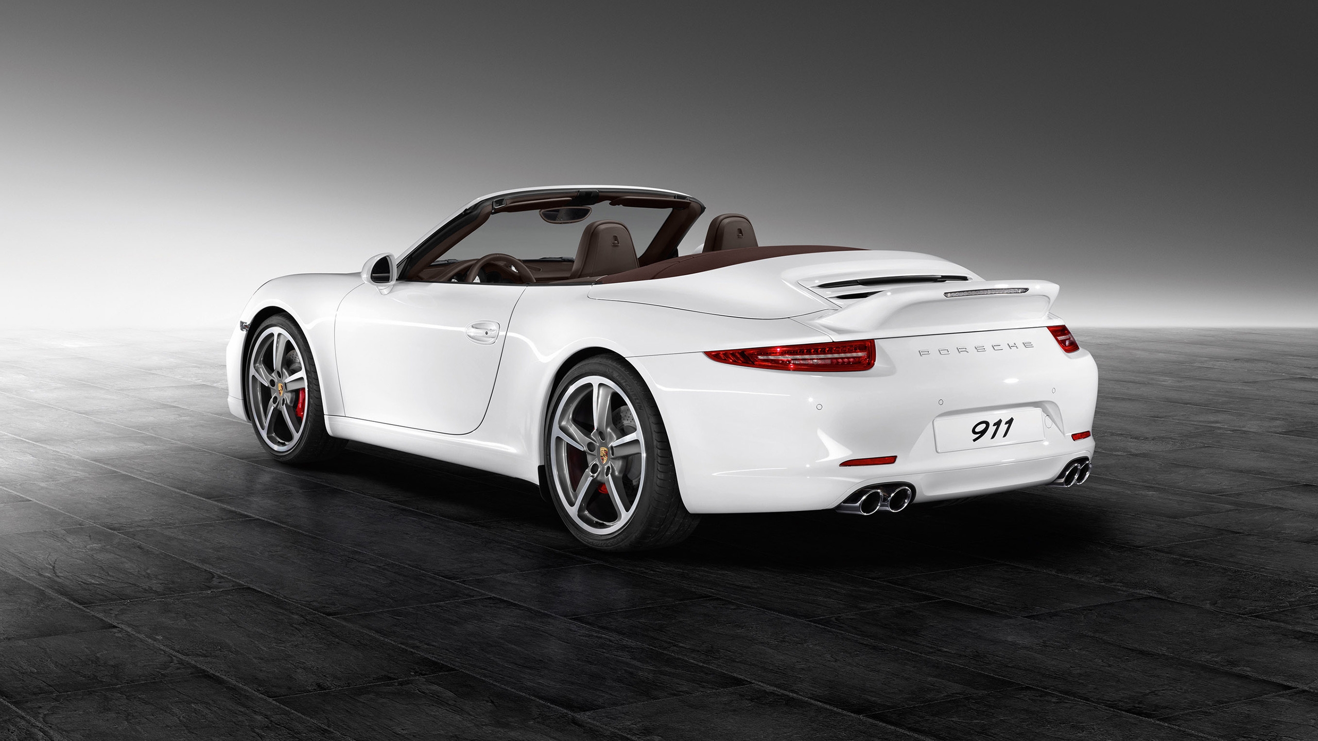 White Porsche 911 Carrera S for 2560x1440 HDTV resolution