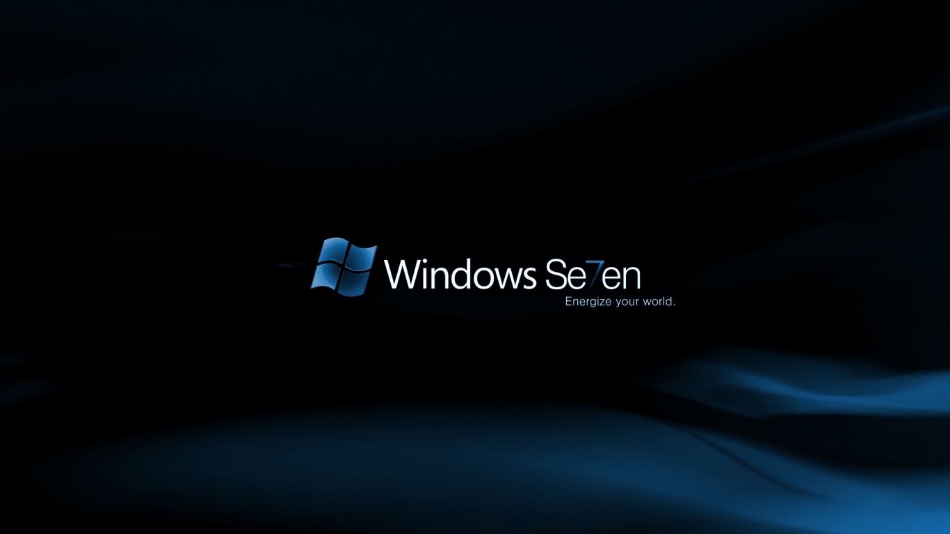 Windows Se7en Midnight for 1366 x 768 HDTV resolution