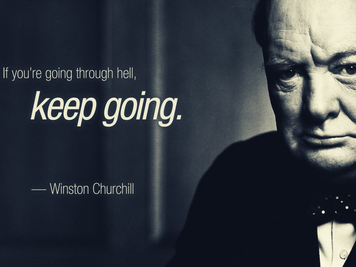 Winston Churchill Quote for 1152 x 864 resolution