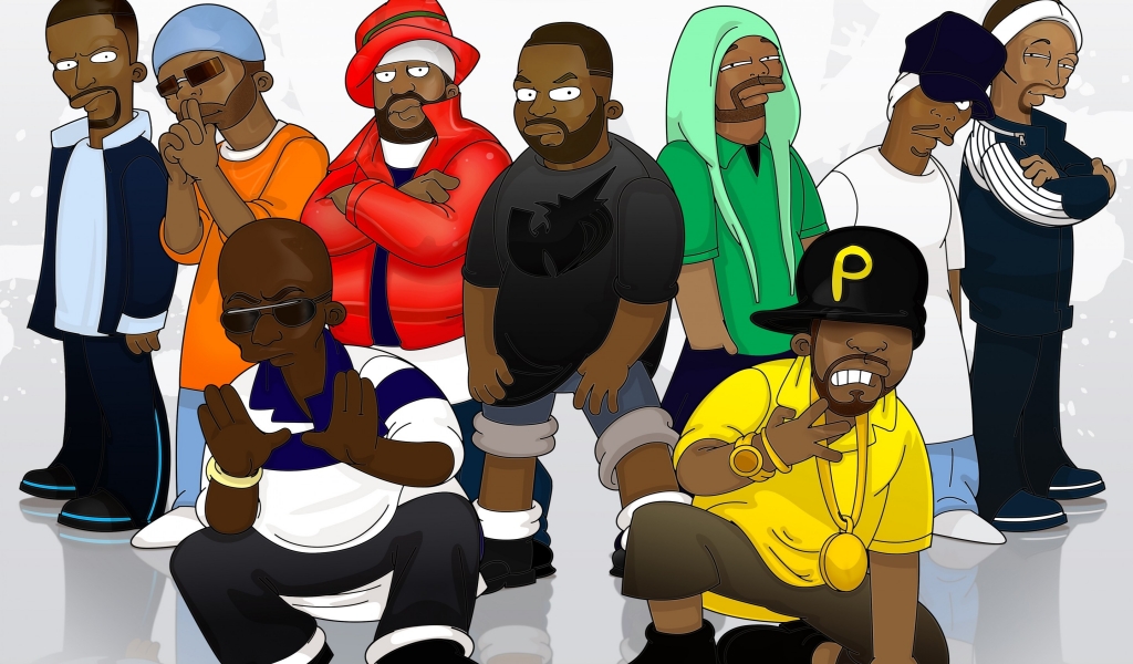 Wu-Tang Clan Group for 1024 x 600 widescreen resolution
