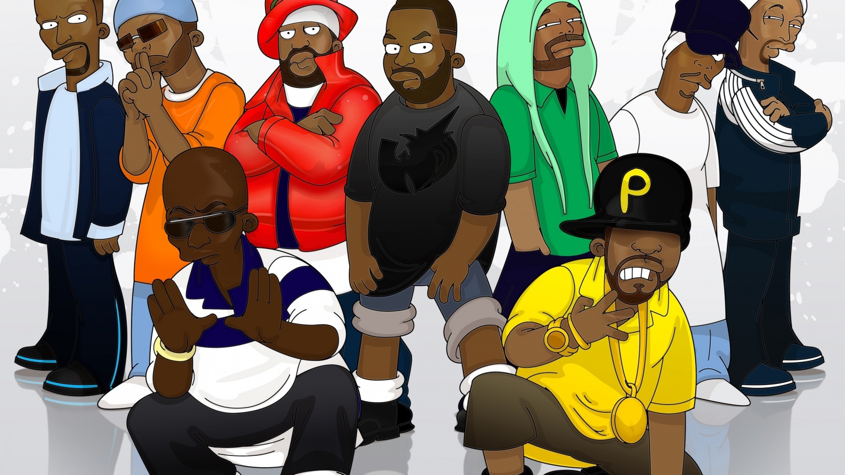 Wu-Tang Clan Group for 1680 x 945 HDTV resolution
