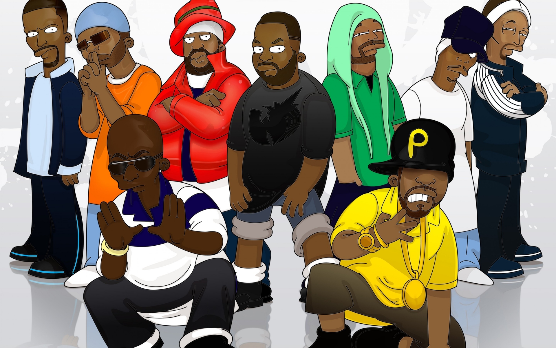 Wu-Tang Clan Group for 1920 x 1200 widescreen resolution